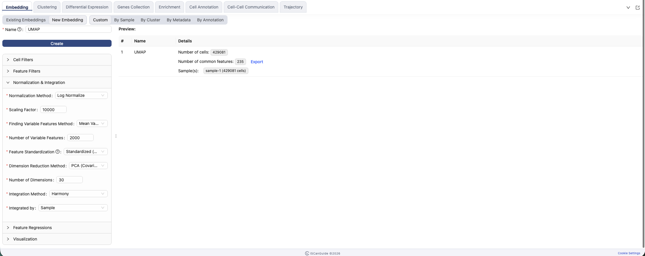 Embedding, step 7: Integration