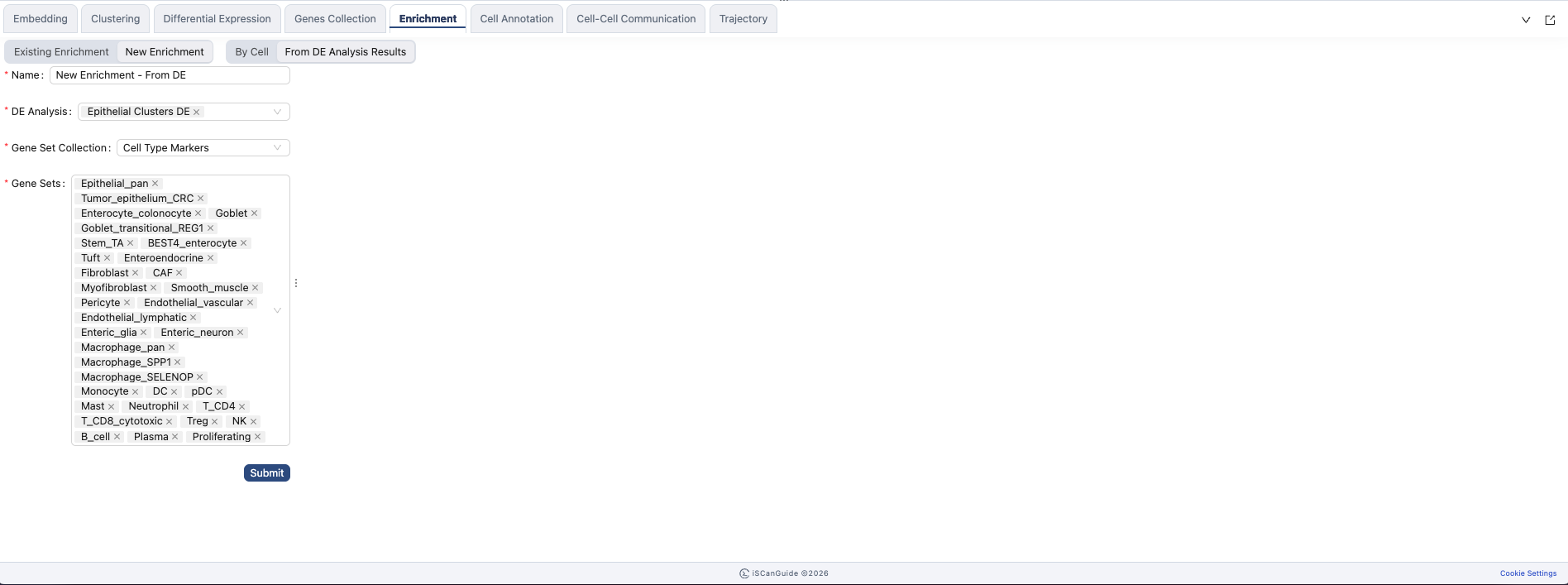 Enrichment, step 5: Test a DE result