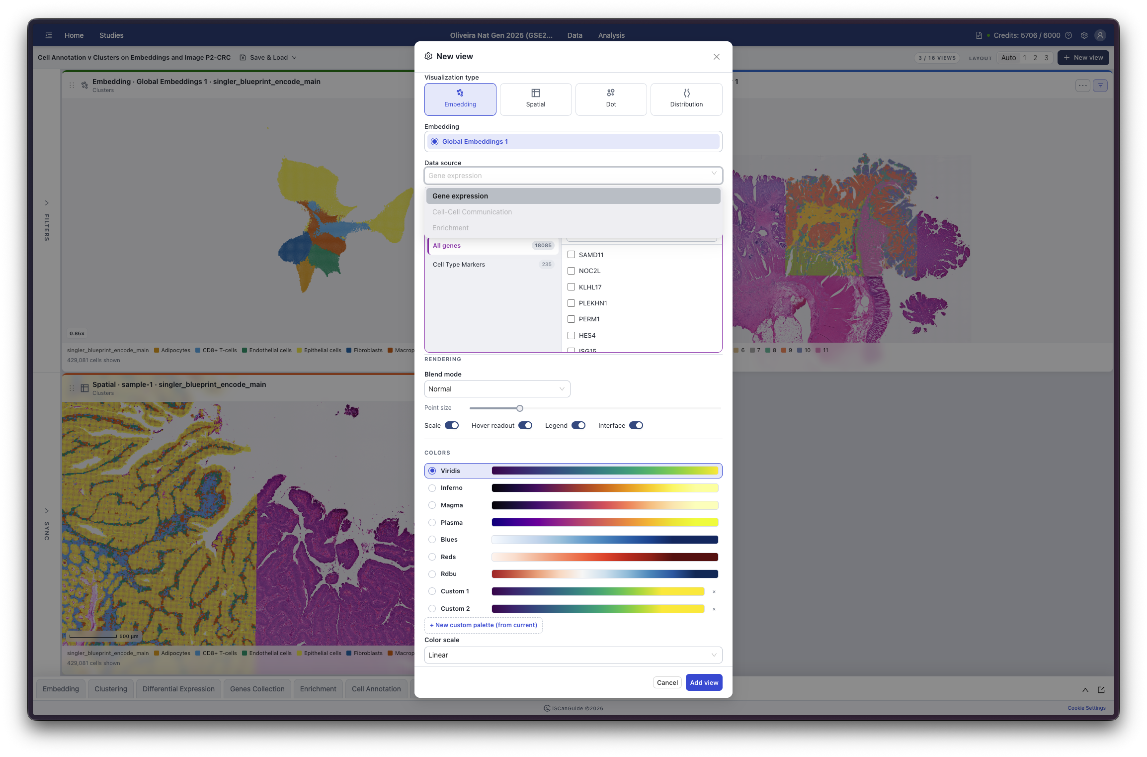 Visualization, step 4: Choose a data source