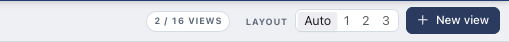 Visualization, step 2: Open the new view form