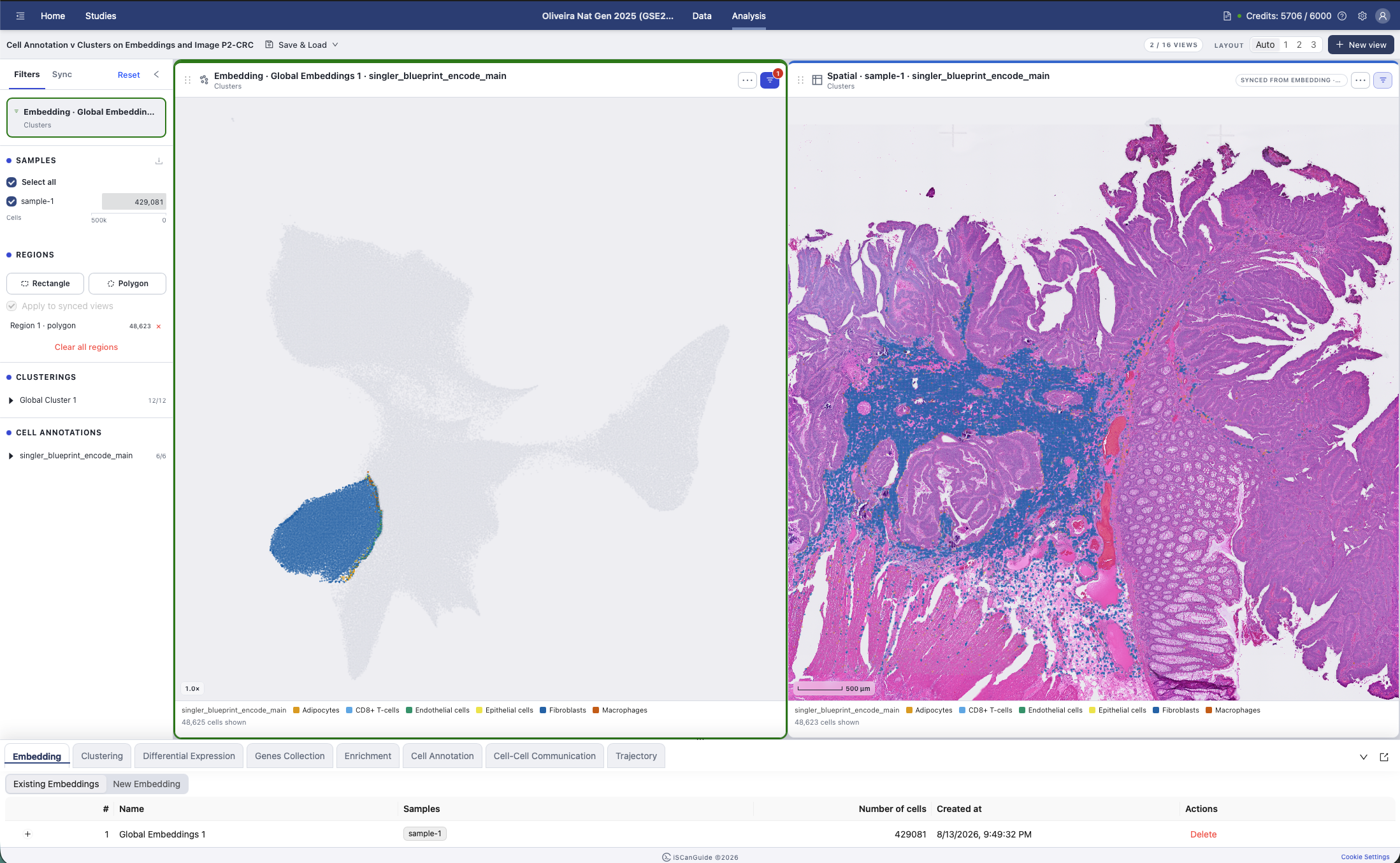 Visualization, step 13: Sync views and selections